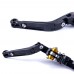 ADJUSTABLE LEVER SET BLACK & GOLD WITH FOLD/EXTEND LEVERS - TRIUMPH MOTORCYCLE (RIDE BY WIRE)